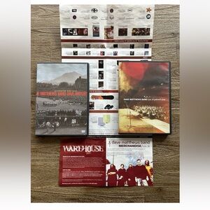 Dave Matthews Band DVD Lot,Live At Piedmont Park,Live At Folsom Field,merch Book